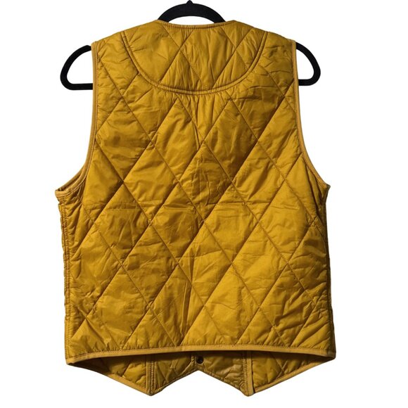 Fossil 54 Quilted Mustard Snap Vest – Size Small – Like New - Picture 3 of 14